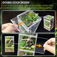 MYGIIKAKA Jumping Spider Enclosure Accessories - 3x3x6 inch - image 2