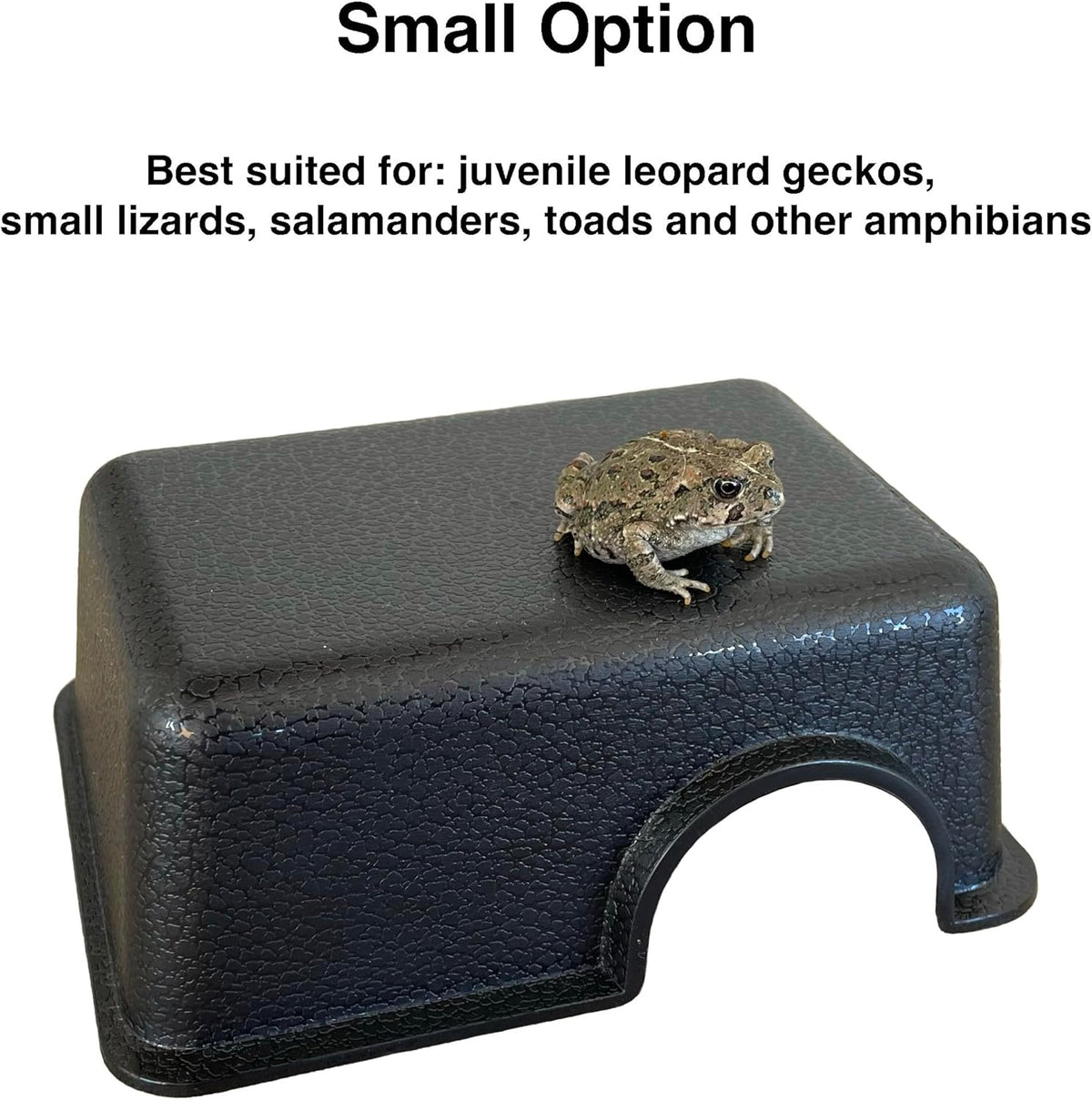 Plastic Reptile Hide Box for Leopard Geckos, Snakes, Lizards - Small - image 4