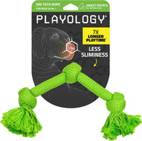 Playology Tug Rope Dog Toys for Large Dogs, Peanut Butter Scent - Jumbo / Sweet Potato