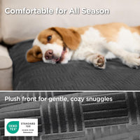 Bedsure Waterproof Couch Cover for Sofa and Dogs Quick Drying - 82x102 inch / Charcoal - image 4