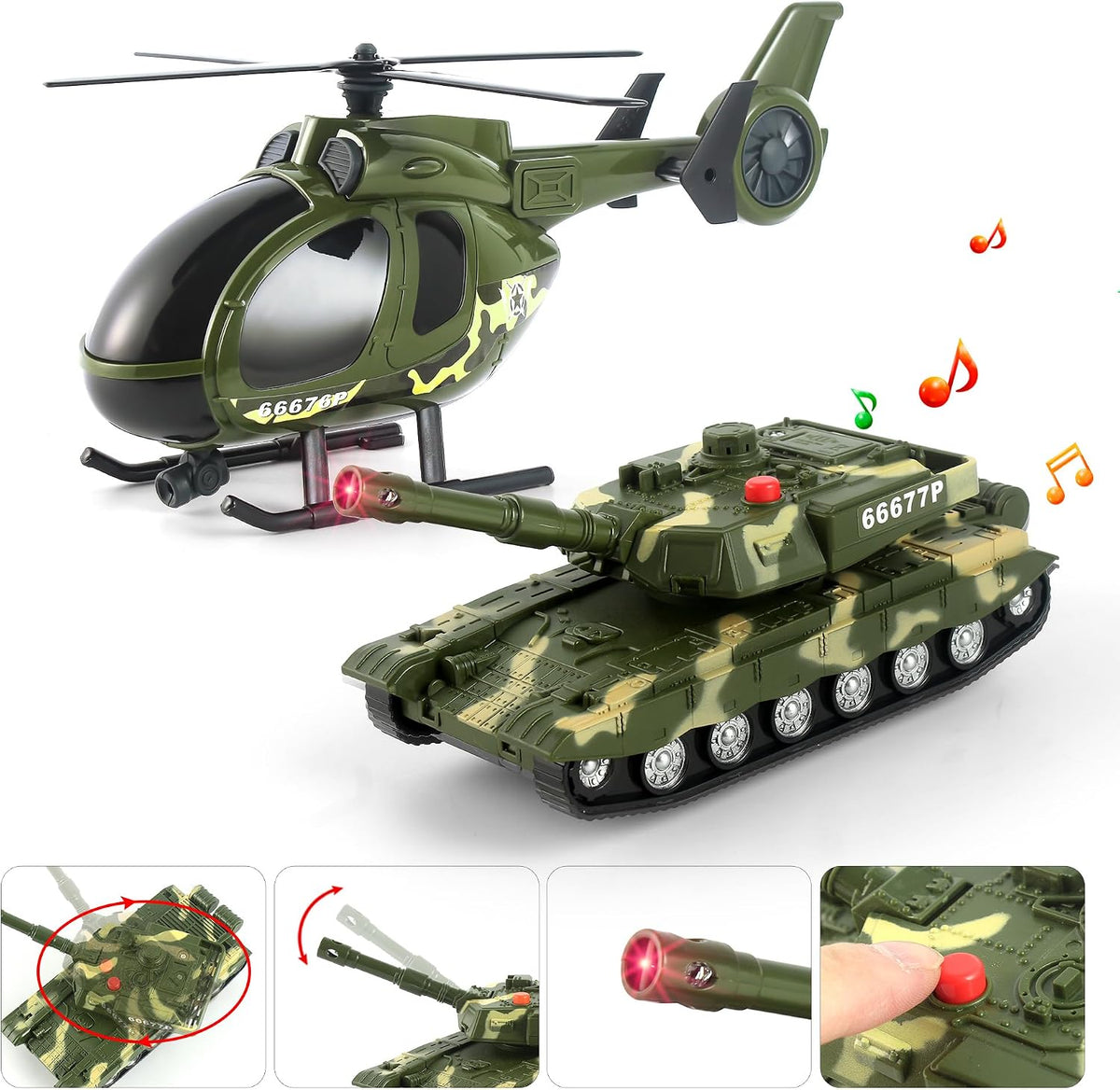 Dwi Dowellin Toddler Boy Toys for 3 4 5 6 Year Old - Army Truck - image 3