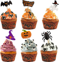 FEPITO 60 Piece Halloween Decoration Toppers - 1
