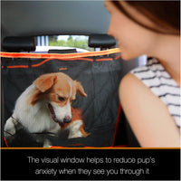 Luxury Dog Car Seat Cover for Back Seat Breathable Mesh Window Dog - Standard / BLACK - image 3