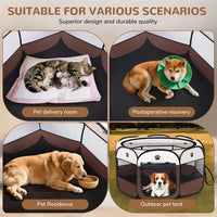 Pop-up Playpen for Puppy, Portable and Foldable Exercise Kennel Tent Crate Indoor/Outdoor Travel - Medium - image 2