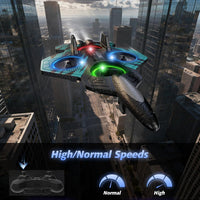Foam RC Plane with 3 Drone Batteries and 3*AAA Batteries – Fun for Kids & Family - Black Blue - image 4