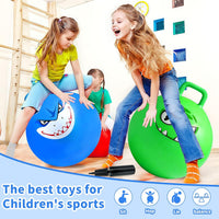 Bounce Balls with Handles for Kids - 3P 18inch Hopper Balls - image 2