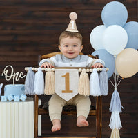 DCJHFJ First Birthday Decorations for Boy Highchair Banner One - Khaki Banner - image 3