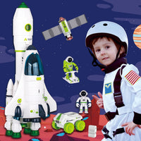 COOLDUCK 4 in 1 space shuttle toy set with rover, station, capsule and astronauts - view 8
