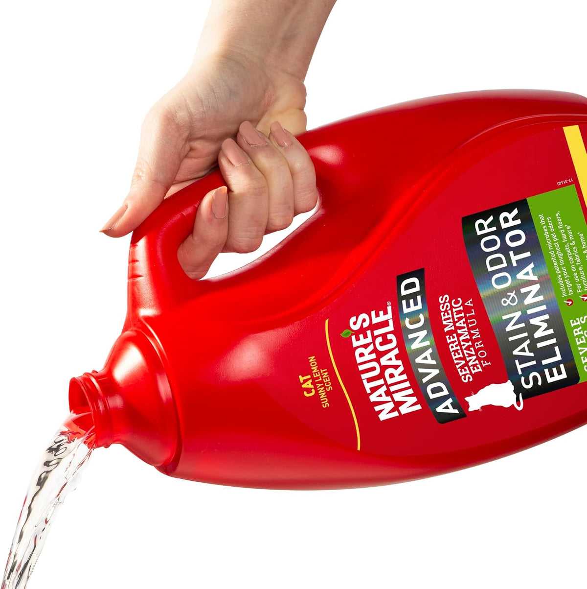 Nature’s Miracle Advanced Cat Stain & Odor Eliminator - Lemon / 1 Gallon (Pack of 1) - image 2
