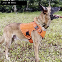 Tactical Dog Harness for Large Dogs, Reflective No Pull Dog Vest - Large (Pack of 1) / Orange - image 2