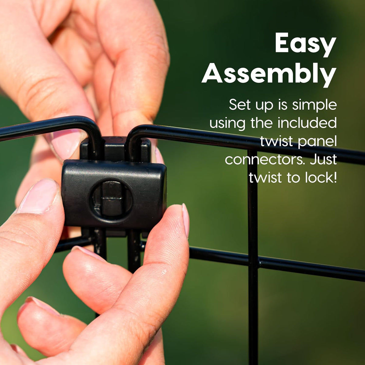IRIS USA 8-Panel Exercise Pen, Heavy Duty - 30"H / Black - image 3