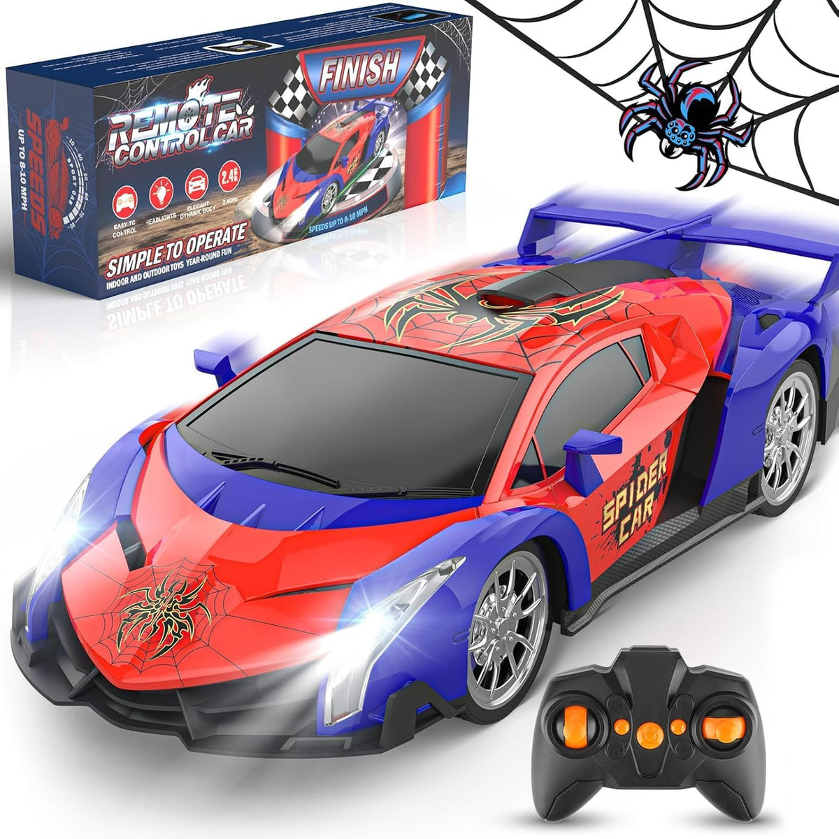 Growsland Remote Control Car for Kids - Red1-rechargeable