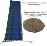 15" Cat Kicker Toy with Refillable Catnip Pocket (Camo) - Filled with Premium Canadian Catnip