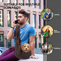 ARZQUT Dog and Cats Carrier Sling - Brown - image 2