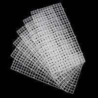 Aquarium Fish Tank Divider Plastic Egg Crate Filter Bottom Tray - S 6pcs