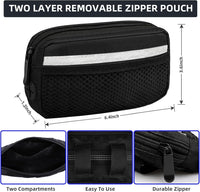Uppetly Hands Free Double Dog Leash with Pouch - Black / Small - image 4