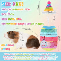 Clysee 10-piece guinea pig clothes set with flannel vests and knitted mini hats - view 22