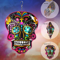 Fonmy Kinetic 3D Metal Garden Wind Spinner Quality Hanging Ornament - Mandala Black - image 3