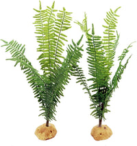 JIHAQUA Fake Fern Plants, Plastic Reptile Terrarium Decor – Essentials for Reptiles And Amphibians - Fern - image 3