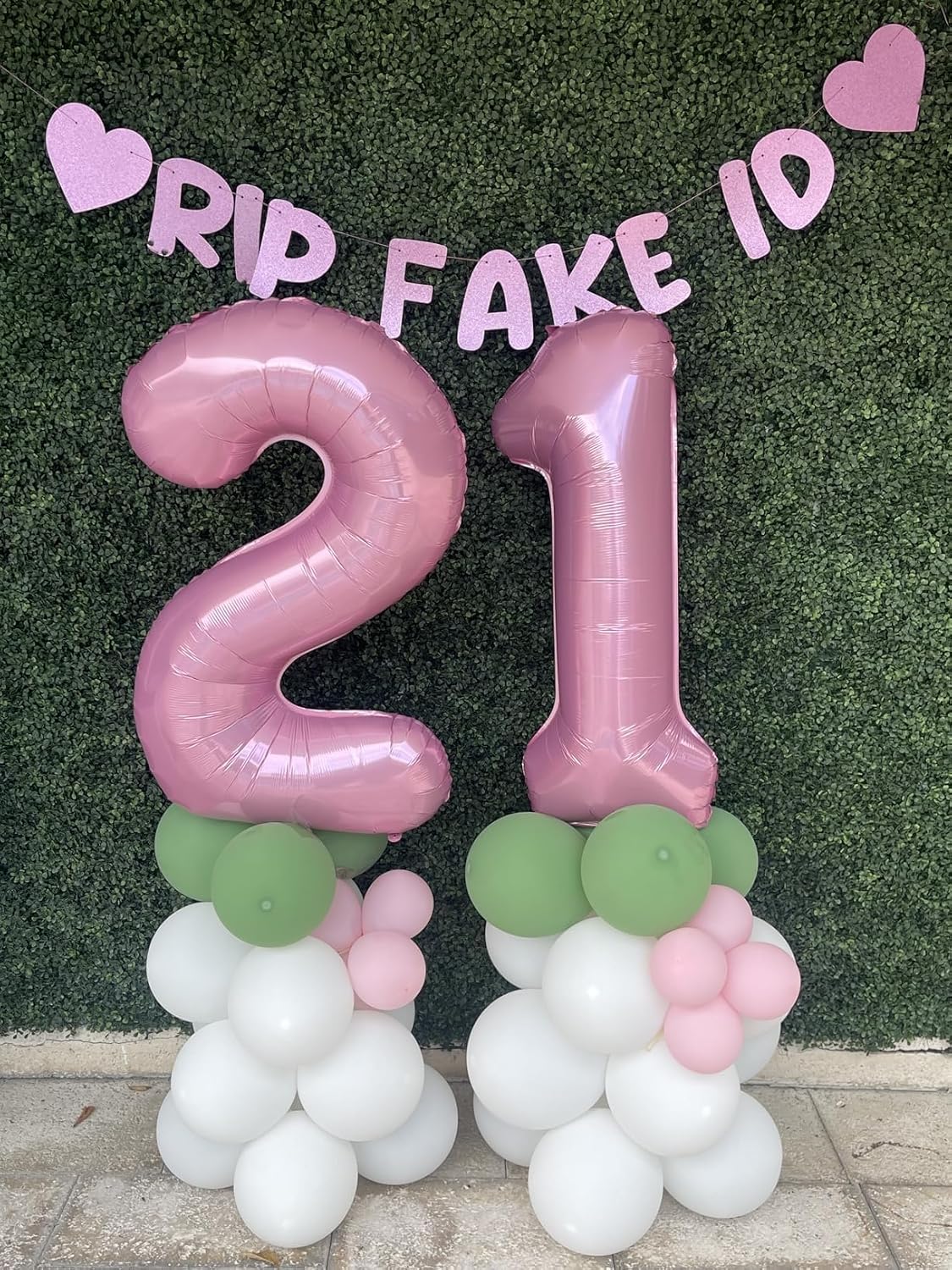 Number Balloons Blue 7 Balloon Numbers 40 inch for 7th Birthday - Pearl Pink / Number 11 - image 2
