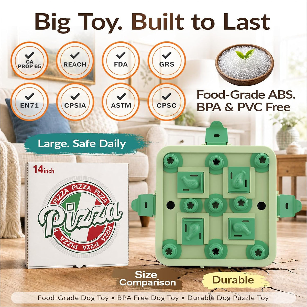 Dog Chess Puzzle Toy, 3-Levels - LEVEL 3 IN 1 / Green - image 3