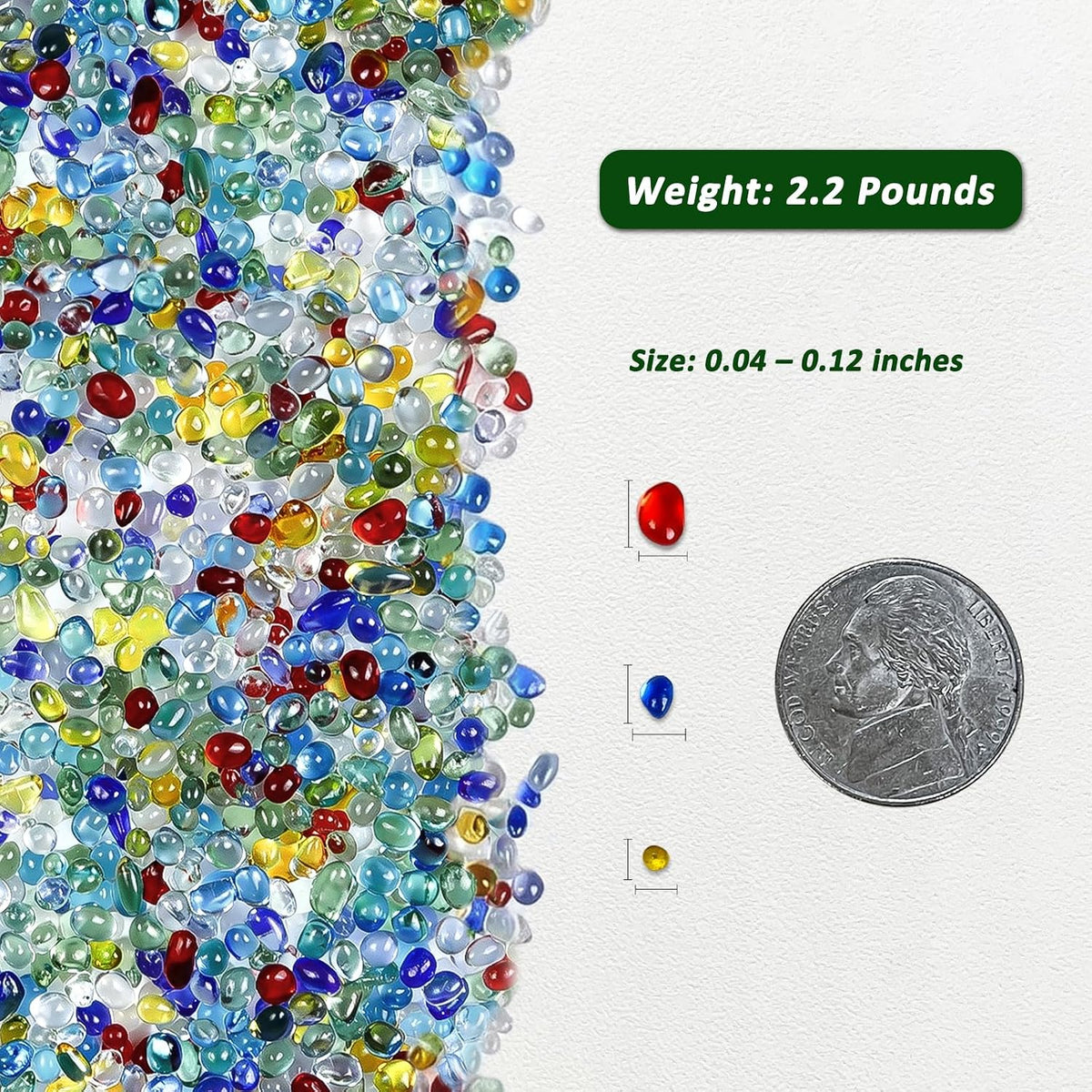 BXI 2.2 Lbs Small Aquarium Substrate Gravel Sand - Oceanic Mix‌ / 2.2 lbs, 0.04''-0.12''(Mini) - image 2