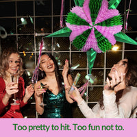 Mexican Piñata, Christmas Pinata - Pink & Green 32" - image 4