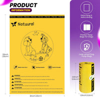 Dog Poop Bags-150 Counts with Leash Dispenser, 10 Rolls - Yellow / 1 Count (Pack of 150) - image 2