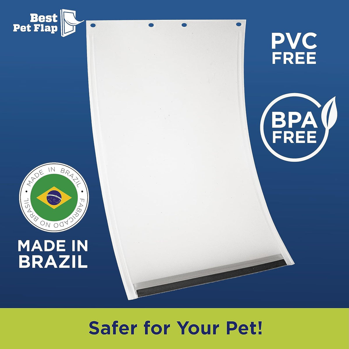 Best Pet Flap Large Replacement Dog Door Non PVC Flap Fits PetSafe - Medium 8 1/8" x 12 7/8" - image 3