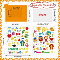 30 Packs Halloween Arts and Crafts for Kids Picture Frame Craft Kits - Congrats - image 3
