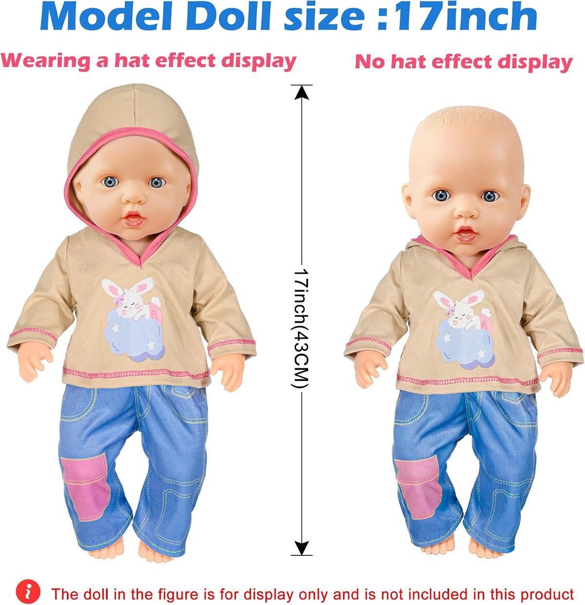 10 Sets Baby Doll Clothes and Accessories Include Rompers Outfits - 10 Sets Clothes - image 3