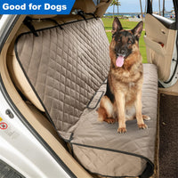 VIEWPETS Bench Car Seat Cover Protector, Waterproof Heavy-Duty - 49" L × 56" W / KHAKI - image 3