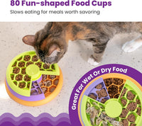 Catstages Slow Feeder Bowl & Treat Puzzle Cat Toy - Lickin' Layers - image 3