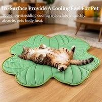 Dog Cooling Mat, Premium Lightweight Pet Cooling Blanket Bed Cover for Dogs, Cat, Puppies | Ice - Medium / Four-Leaved Clover - image 2