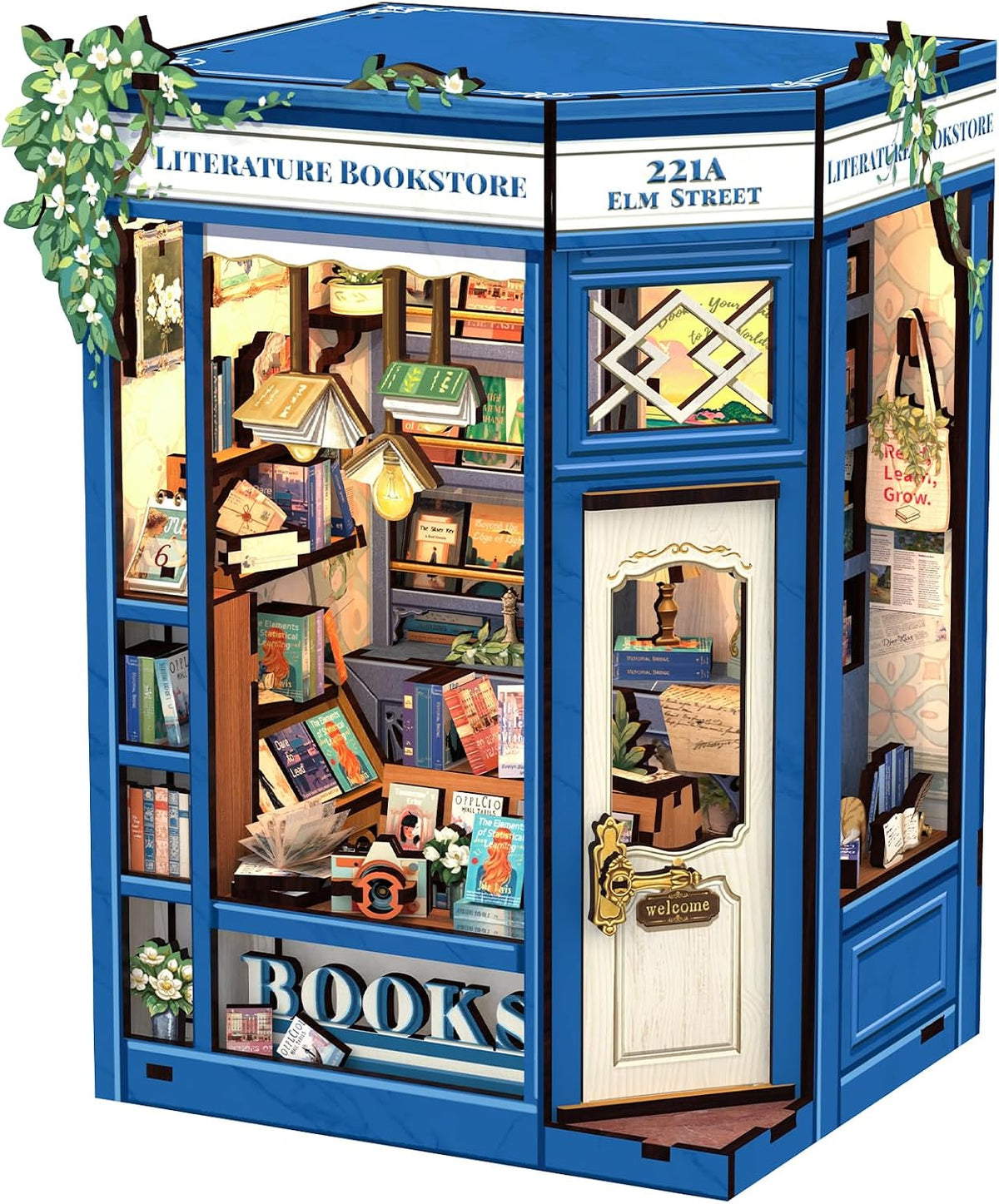 Cutefun Book Nook Kit - DIY Miniature Dollhouse Kit for Adults and Teens – Fun for Kids & Family - Literature Bookstore