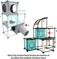 Kitty City Sleeper Cat Bed – Essentials for Cats - E) 3-Pack Scratching Posts / 13.875 H x 2.625 W x 2.625 D (Pack of 2) - image 4
