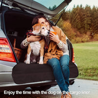 F-color SUV Cargo Liner for Dogs - Black / Large - 90" Long - image 4