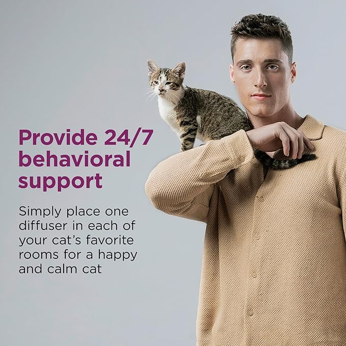COMFORT ZONE Value Kit: 3 Cat Calming Diffusers & 6 Refills; Cat Pheromones Help Anxiety; Reduce Stress, Urine Marking, Scratching