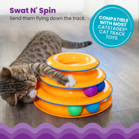 Catstages Tower of Tracks Interactive Cat Toy, 6 Spinning Balls - Multi / One-Size - image 3