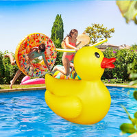 Hungdao 1 Pack 4 Feet Giant Inflatable Duck Pool Float - Yellow / 2 - image 3