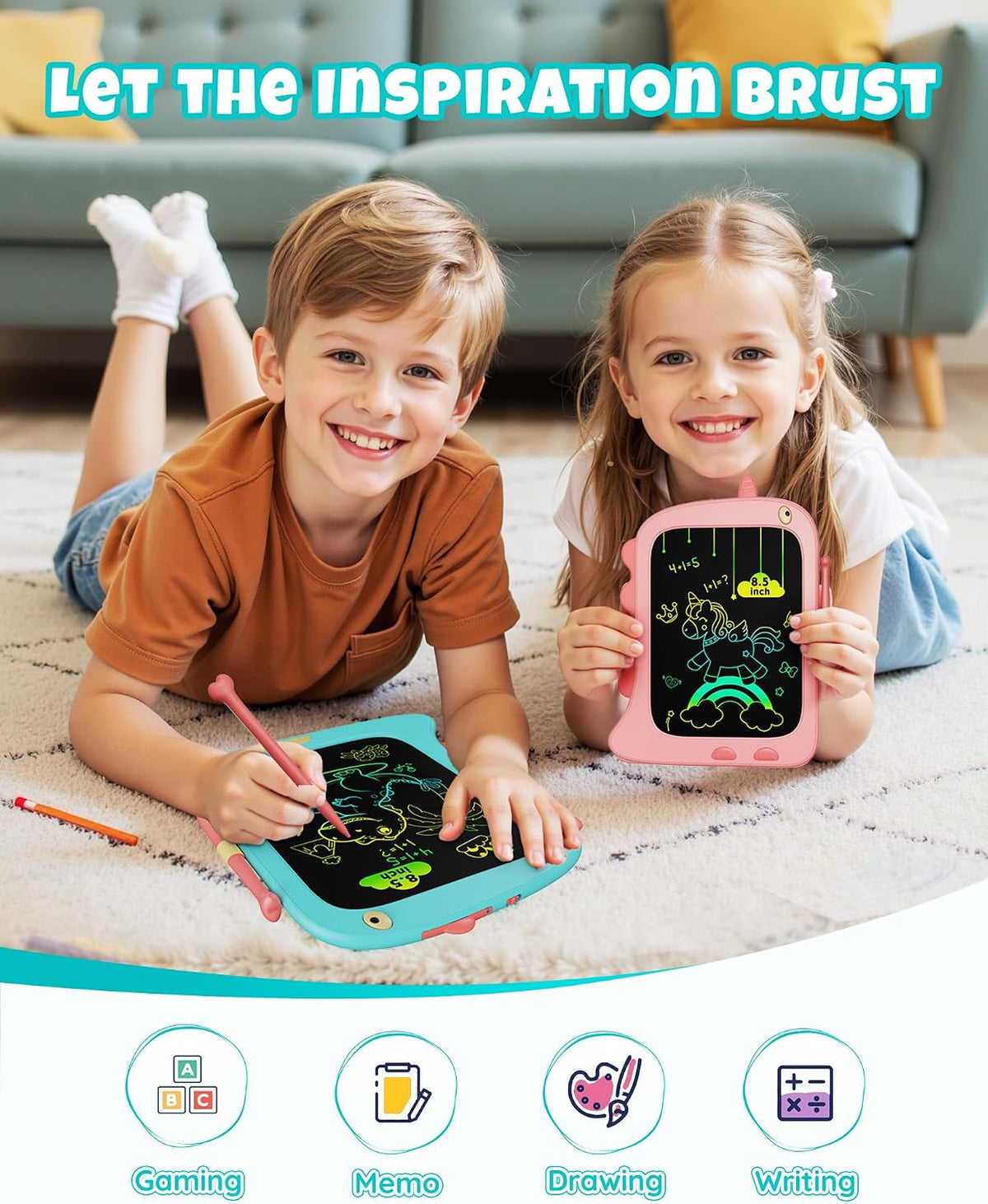 8.5 inch LCD Writing Tablet for Kids - Blue / 8.5 inch - image 2