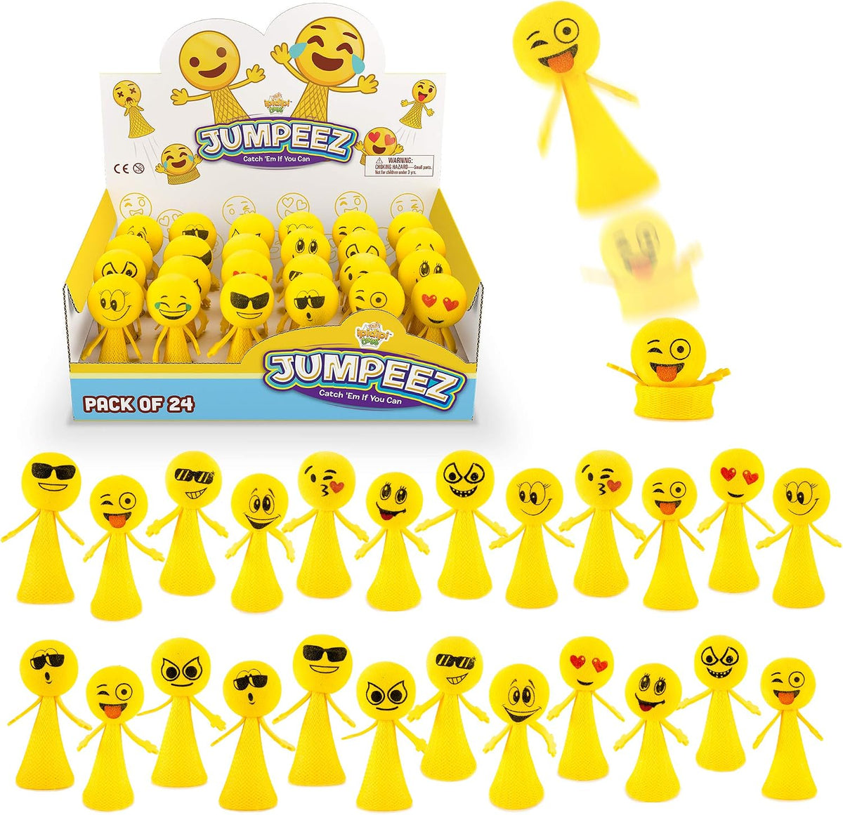 IPIDIPI TOYS Jumpeez Rocket Poppers - Smiley - Classic