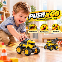 4 Pcs Construction Monster Truck Toys - image 2