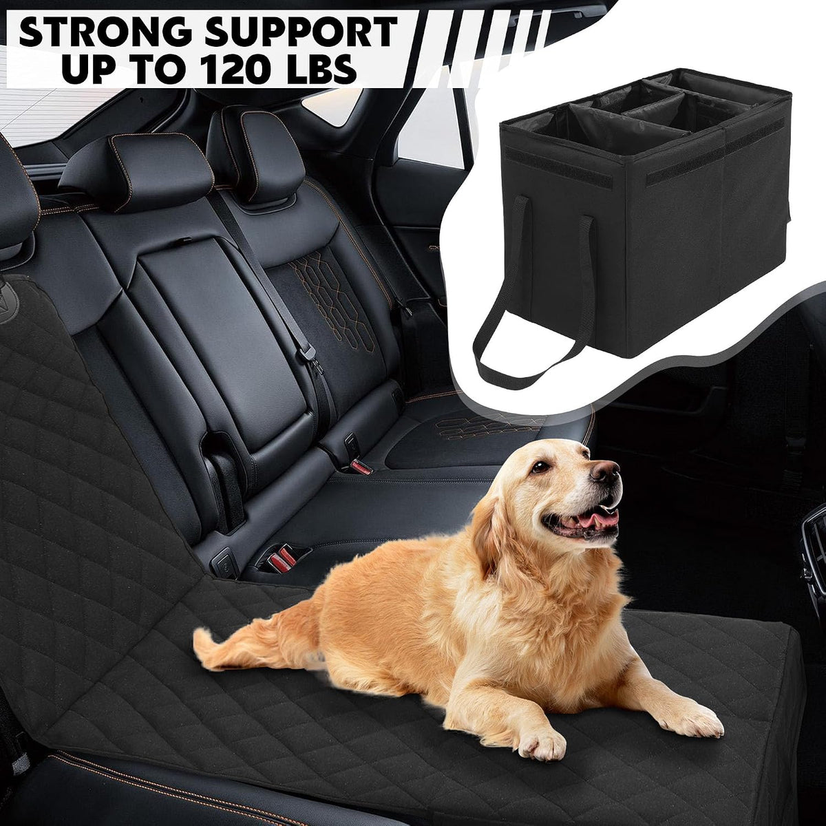 HOMBYS Back Seat Extender for Dogs - Large (29"x20"x22") - image 3