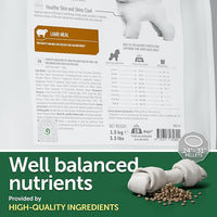 Nature's Protection Superior Care White Dogs Grain-Free Dry Dog Food - High Protein, Tear Stain Dog Food for Small & Mini Breeds Light Coated Adult Dogs, Fresh Pet Meal, Lamb, 3.3 lb