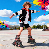 2PM SPORTS Adjustable Inline Skates for Kids, Youth and Adults – Fun for Kids & Family - B Red / Medium - Big Kid (13C-4 US) - image 4