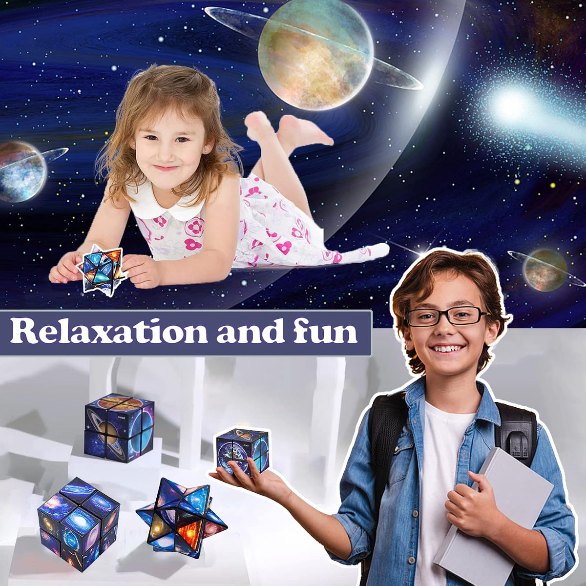 Luaxkpi Fidget Toys for Kids Age 8-12 Gifts for 8 9 10 11 12 Year Old - Starry Sky - image 4