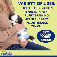 New! Hartz® Comfitables® Disposable Dog Diapers, Size XL 5 count, Comfortable & Secure Fit, Easy to Put On, Super Absorbent Male and Female Diaper