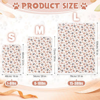 Tegeme 12 Pcs Puppy Blanket for Litter Dog Cat - White,gray / 41 x 30 Inch - image 3