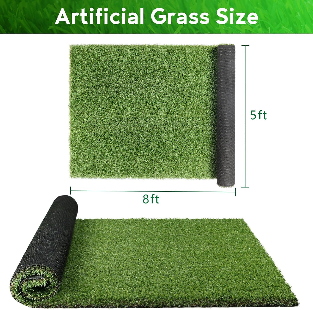 Large Artificial Grass Pad for Dogs Potty - 5FTX8FT - image 2